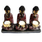 Buddha - Three Devotees Candle Holder - Great Useful Things