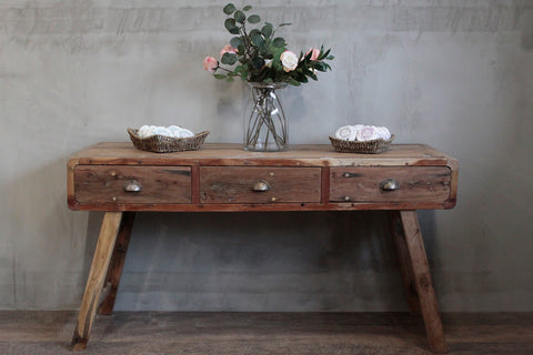 Handmade Console Table - Recycled Wood - Great Useful Things