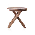 Round Folding Coffee Table - 50cm - Recycled Wood - Great Useful Things