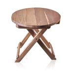 Round Folding Coffee Table - 50cm - Recycled Wood - Great Useful Things