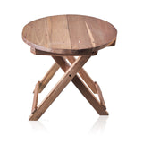 Round Folding Coffee Table - 50cm - Recycled Wood - Great Useful Things