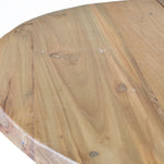 Round Folding Coffee Table - 50cm - Recycled Wood - Great Useful Things