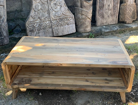 Large Coffee Table - Recycled Wood - Great Useful Things