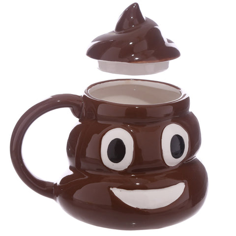 Ceramic Poop with Lid Emoji Mug - Great Useful Things