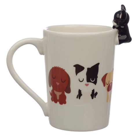 Ceramic Mug -French Bulldog on Handle