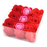 Set of 9 Soap Flowers - Gorgeous Red Roses - Great Useful Things