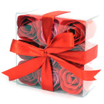 Set of 9 Soap Flowers - Gorgeous Red Roses - Great Useful Things