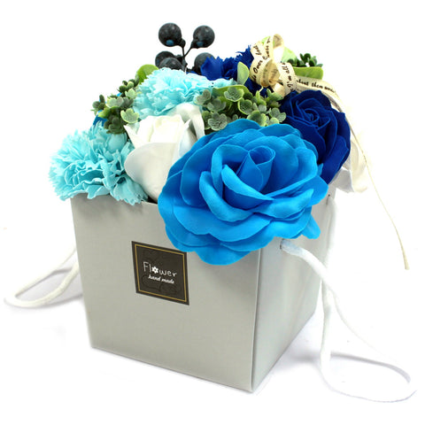 Soap Flower Bouquet - Blue Wedding - Great Useful Things