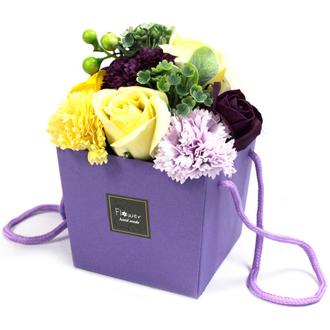 Soap Flower Bouquet - Purple Flower Garden - Great Useful Things