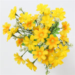 Daisy Bouquet/Silk (7 branches/28 flower heads) - Great Useful Things