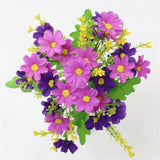 Daisy Bouquet/Silk (7 branches/28 flower heads) - Great Useful Things