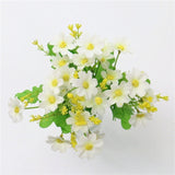 Daisy Bouquet/Silk (7 branches/28 flower heads) - Great Useful Things