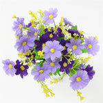 Daisy Bouquet/Silk (7 branches/28 flower heads) - Great Useful Things