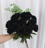 Dark-coloured Artificial Flowers  - 15 pcs - Great Useful Things