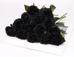 Dark-coloured Artificial Flowers  - 15 pcs - Great Useful Things