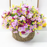 Daisy Bouquet/Silk (7 branches/28 flower heads) - Great Useful Things