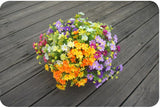 Daisy Bouquet/Silk (7 branches/28 flower heads) - Great Useful Things