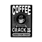 Vintage Tin Metal Sign - Coffee theme - Great Useful Things