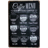 Vintage Tin Metal Sign - Coffee theme - Great Useful Things