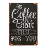 Vintage Tin Metal Sign - Coffee theme - Great Useful Things