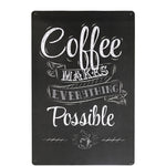 Vintage Tin Metal Sign - Coffee theme - Great Useful Things