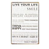 Vintage Tin Metal Sign - Inspirational theme - Great Useful Things