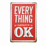 Vintage Tin Metal Sign - Inspirational theme - Great Useful Things