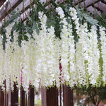 Artificial Wisteria Flower Vines - Silk - 110 cm - Great Useful Things