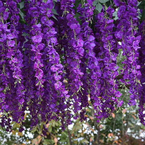 Artificial Wisteria Flowers Vines - 97cm - Great Useful Things