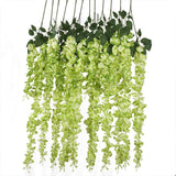 Artificial Wisteria Flowers Vines - 97cm - Great Useful Things