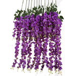 Artificial Wisteria Flowers Vines - 97cm - Great Useful Things