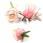 Roses (Silk)- 5 Faux Flower Heads - Great Useful Things