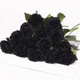 Dark-coloured Artificial Flowers  - 15 pcs - Great Useful Things