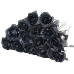 Dark-coloured Artificial Flowers  - 15 pcs - Great Useful Things