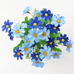 Daisy Bouquet/Silk (7 branches/28 flower heads) - Great Useful Things